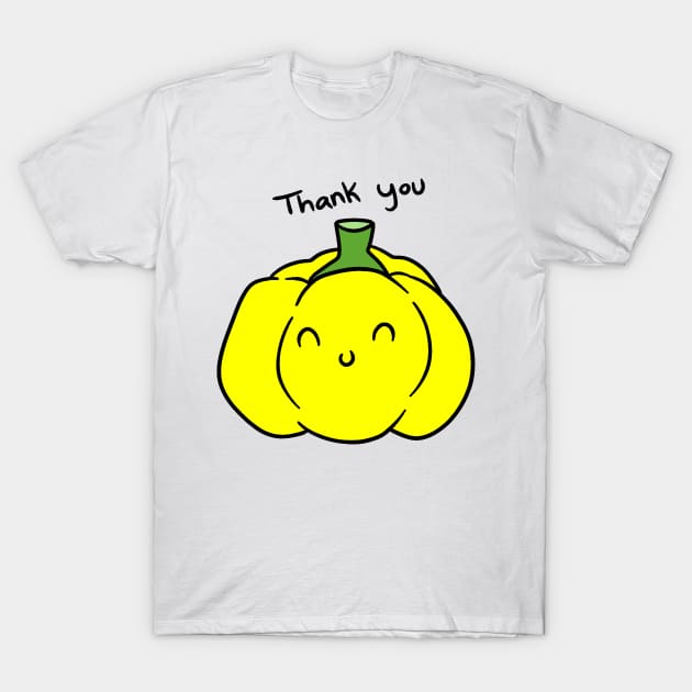 Thank You Yellow Bell Pepper T-Shirt by saradaboru